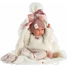 Llorens 63576 NEW BORN HOLČIČKA realistická miminko s celovinylovým tělem 35 cm