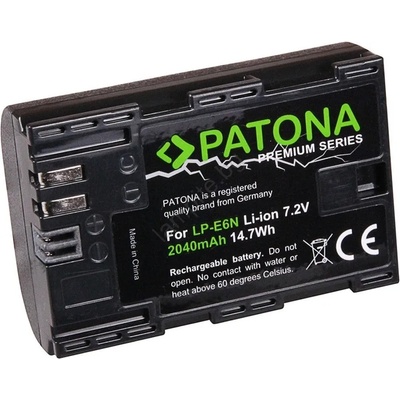 PATONA - Батерия Canon LP-E6N 2400mAh Li-Ion Premium 80D (IM0400)