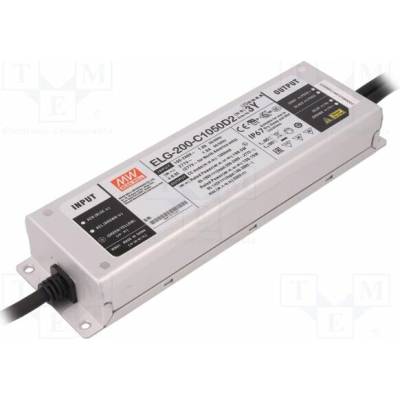 MEAN WELL ELG-200-C1050D23Y Napájecí zdroj: spínaný; LED; 199,5W; 95÷190VDC; 1,05A; 100÷305VAC