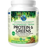 Natural Factors Whole Earth & Sea | 100% Fermented Organic Protein and Greens, Chocolate [656 грама] Ванилия