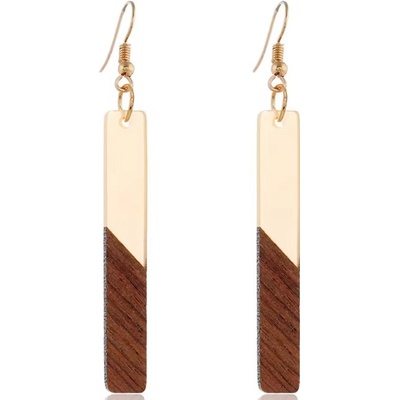 Izmael náušnice Wow Resin Žlutá KP32691