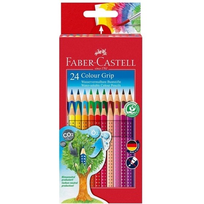 Faber-Castell Акварелни моливи Grip 2001, 24 цвята (1015120012)
