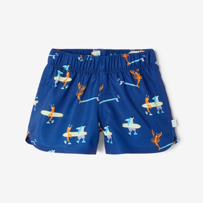 DECATHLON Detské šortkové plavky Manta tmavomodré