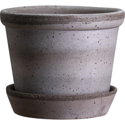 Bergs Potter Саксия Parade с поставка 15 см сива (PG15S)