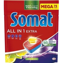 Somat All in 1 Extra Lemon & Lime tablety myčky na nádobí 75 ks 1245 g