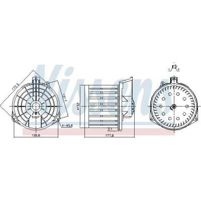 vnitřní ventilátor NISSENS 87549