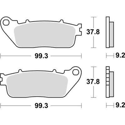 Brzdové destičky, BRAKING (semi-metalická směs SM1) 2 ks v balení M501-194