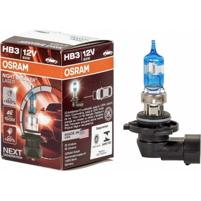 Osram Night Breaker Laser HB3 P20d 12V 60W
