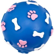 PET NOVA DOG LIFE STYLE Lopta so vzormi lebiek a kostí 9 cm