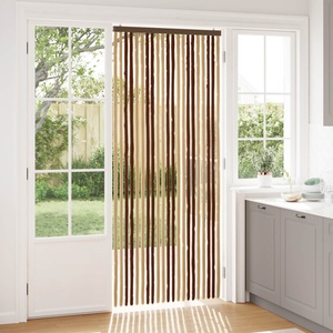 vidaXL Мрежа против насекоми Шенил Кафяв и бежов 90 x 220 cm 100% ПП (42034448)