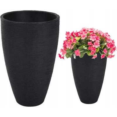 ProGarden Květináč žebrovaný 28 x 43 cm antracit KO-Y54192100