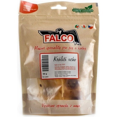 Falco Snack UCHO KRÁLIČÍ 50 g