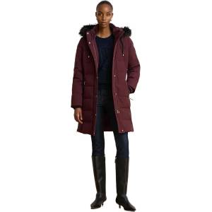 LAUREN Палто Lauren 297957509 coat - Purple (Dark Garnet)