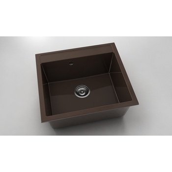 Image 1 of FAT Мивка Vanguard 226, Polymer marble, 18 Тъмно венге, с включен сифон