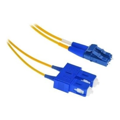 XtendLan FOP-LCSC-D-0.5-9-A1 Patch, optický, LC-SC, 9/125, duplex, LS0H, ultraflexibilní G.657.A1, průměr 2mm, krátký vývod, 0,5m