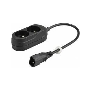 Jonex Backlooser for UPS 2-socket with/u 10A /H05VV-F 3x1 0, 3m/ with plug IEC C14 PS-PCU 270