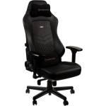 Noblechairs Геймърски стол noblechairs HERO Real Leather, естествена кожа, алуминиева база, 4D подлакътници, до 150 кг, черен