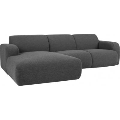 Windsor & Co bouclé rohová Lola 250 cm levá Tmavě šedá