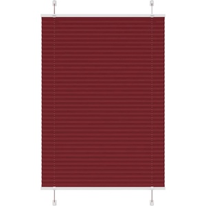 vidaXL Плисирана щора Бордо червено 85x150 cm Ширина на плата 84, 4 cm (4015242)