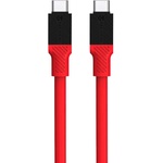 Tactical Здрав кабел с бързо зареждане за устройства с USB-C порт (100 см) - Tactical Fat Man USB-C to USB-C Cable 60W (червен) (57983117389)