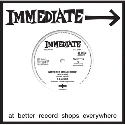 P.P. ARNOLD - Everything Is Gonna Be Alright Everything Is Gonna Be Alright Remix 7" lp