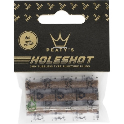 PEATYS sada knôtov Holeshot Tubeless Puncture Plugger Refill Pack 6 x 3 mm