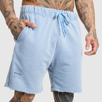 Iron Aesthetics Pánské kraťasy X Washed modré