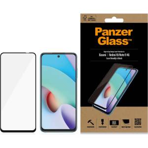 Panzer Стъклен протектор PanzerGlass за Xiaomi Redmi 10 / Redmi Note 11 4G, CaseFriendly - Черно