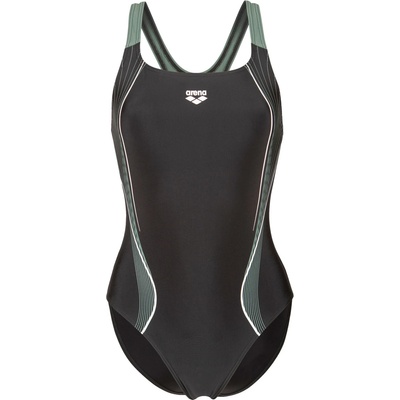 arena Дамски бански костюм Arena Women's Swimsuit Control Pro Back B Swimsuit - Black / Sage - размер 34 (EU) (150-5862-0111)