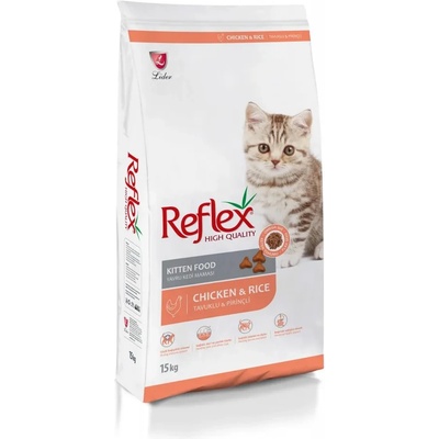 Lider Pet Food Kitten Chicken - Пълноценна храна за подрастващи котки от всички породи с пилешко месо 15 кг