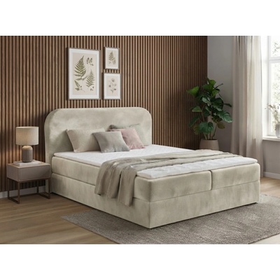 Textilomanie Forena boxspring matrac Bonell pružinový krémová
