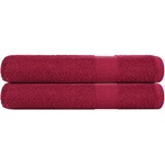 vidaXL Кърпи за сауна FROGN 2 бр. бордо 80x200 см 360 г/м2 (136743)