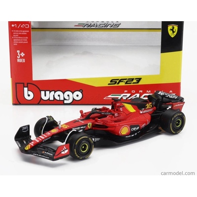 Bburago Ferrari F1 Sf 23 Team Scuderia Ferrari N 16 4th Monza Italy Gp 2023 Charles Leclerc červená čierna žltá 1:43