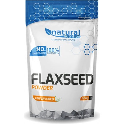 Natural Nutrition FlaxSeed Powder prášek z lněných semínek Natural 400 g