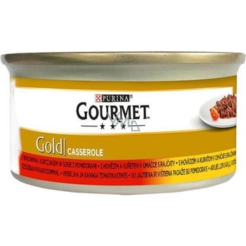 Gourmet Gold Caserrole hovadzie a kuracie v omáčke 85 g