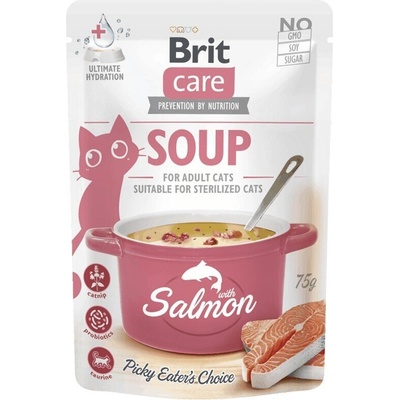 Brit Care Cat Soup with Salmon супа за котки със сьомга 75gr
