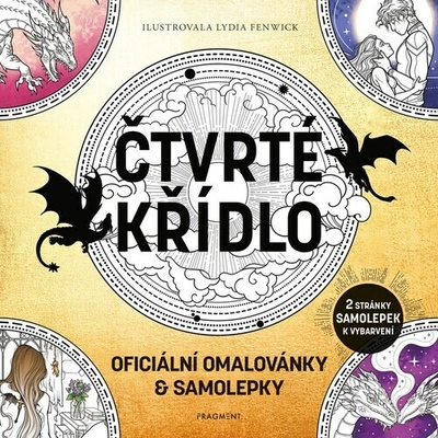 Čtvrté křídlo oficiální omalovánky a samolepky