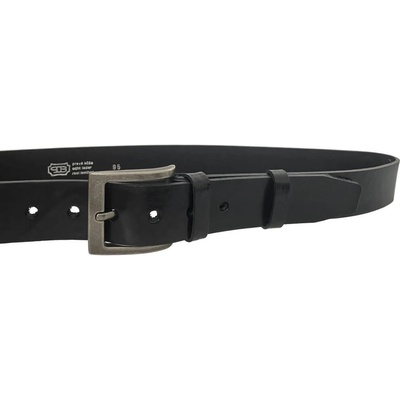 Penny Belts pánský kožený opasek EXKLUZIV 501-V1-60 černý