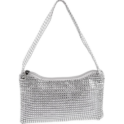 Prima-obchod Kabelka 22x13 cm, barva 1 stříbrná