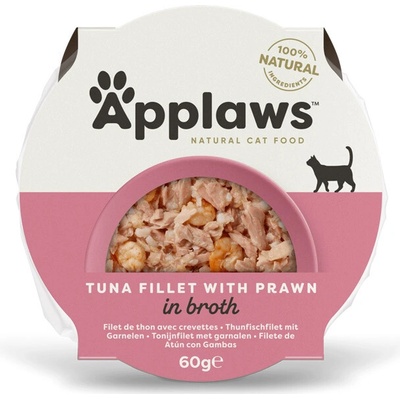 Applaws Cat Adult Tuna Fillet with Prawn in Broth 60 g