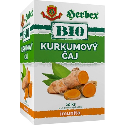 HERBEX BIO KURKUMOVÝ ČAJ bylinná zmes 20 x 1,5 g
