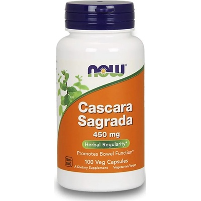 NOW Cascara Sagrada, 450 mg, 100 капсули, Now