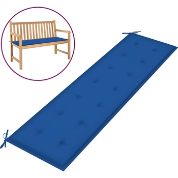 Image 1 of vidaXL Възглавница за пейка кралско синьо 180x50x3 см Оксфорд плат (314093)