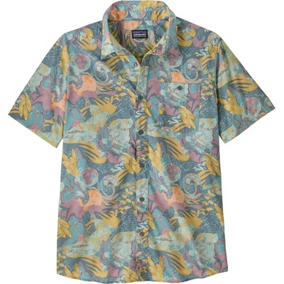 Patagonia Мъжка риза с копчета Patagonia Go To Shirt - Moon Tripper: Blue Sage (033-0528-3912)