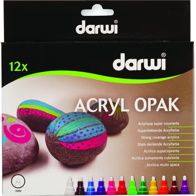 Darwi Acryl Opak Marker Set Комплект акрилни маркери 12 x 6 ml (DA0220012K01C)