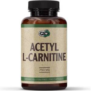 Pure Nutrition - ACETYL L-CARNITINE 750 mg - 100 v Pure Nutrition - ACETYL L-CARNITINE 750 mg - 100 vegan capsules