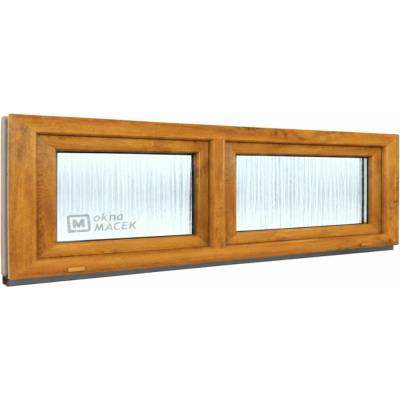 KÖMMERLING 70 AD, 2400 x 500 mm winchester/winchester (oboustranně), sklo ornamentální (kůra čirá) neotevíratelné typ S/S