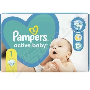 Pampers Active Baby 1 Newborn 43 ks