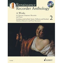 Renaissance Recorder Anthology Volume 2: 32 Pieces for Soprano Descant Recorder and Piano Book/CD Hal Leonard Corp