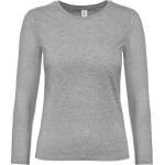 B&C Collection B&c 190 lsl / Дамска тениска с дълъг ръкав от плътен памук - спортно сива xxxl (01008t62013)